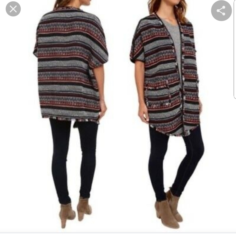 Sam Edelman Indian blanket poncho Aztec Boho Size Medium
